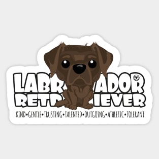 Labrador Retriever (Choco) - DGBighead Sticker